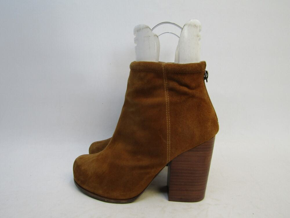 Jeffrey Campbell Womens Sz 9 M Brown Suede Zip Ankle Fashion Boots Bootie